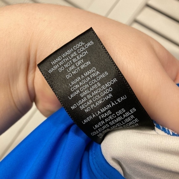 Catalina Blue And Cream One Piece Swimsuit Size Medium - Picture 10 of 11